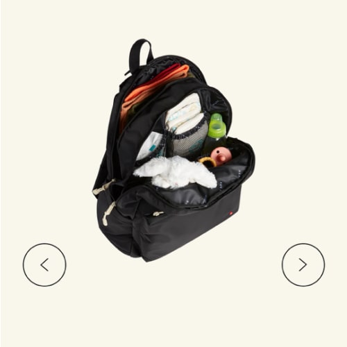 STATE Bags | Lorimer Diaper Bag Backpack Nylon Black | Best Gift For New Moms & Dads