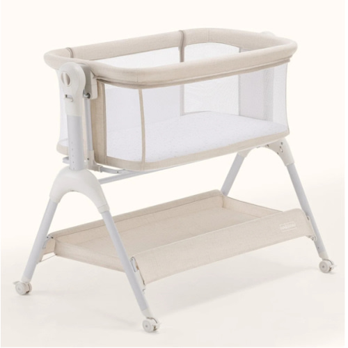 HARPPA Cuddly Sway | 3-in-1 Rocking Baby Bassinet & Bedside Sleeper for Newborns with Mattress for Reflux | Attaches to Bed, Adjustable Heights, Non-Toxic & CPSC Certified | Sturdy Frame, Portable Wheels, Tool-Free Setup, Gentle Rocking | Perfect for Newb
