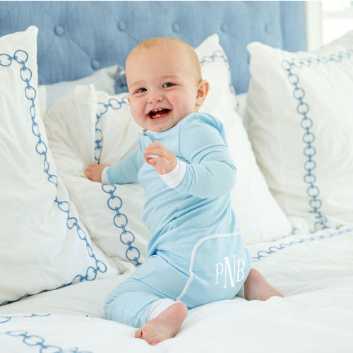 Solid Zip Sleeper Blue