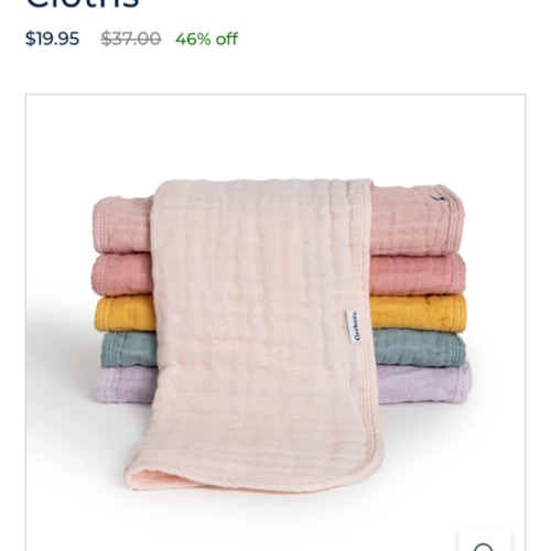 6-Pack Baby Girls Pastel Rainbow Muslin Burp Cloths – Gerber Childrenswear