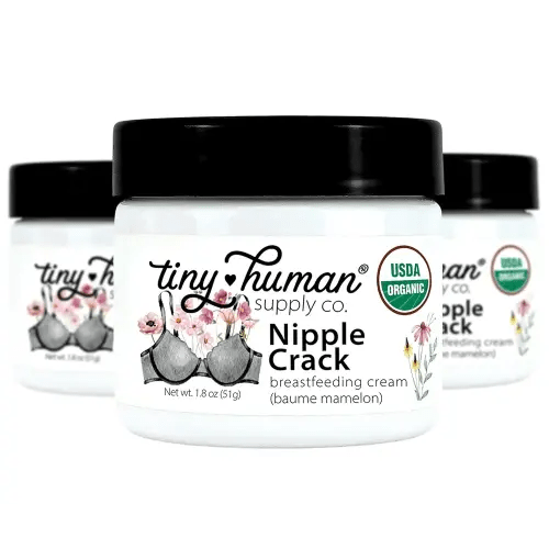 Organic Nipple Cream, Nipple Crack Lanolin Free Nipple Butter (3 Pack), Balm for Breastfeeding Mothers, No Need to Wash Off, Safe for Baby and Mama