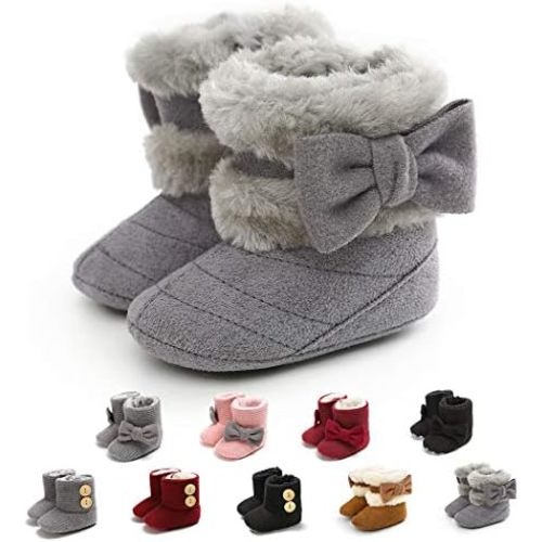 Infant Boots Winter Baby Girl Shoes Soft Sole Anti-Slip Toddler Snow Warm Prewalker Newborn Boots
