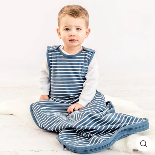 4 Season® Ultimate Baby Sleep Bag, Merino Wool & Organic Cotton, Navy Blue
