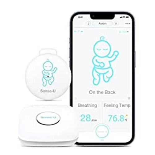 Amazon.com: Sense-U Baby Breathing Monitor 3: Monitors Infant Breathing Motion, Rollover, Feeling Temperature and Baby Room’s Temperature, Humidity Level with Real-time Alerts from Anywhere, Green : Baby