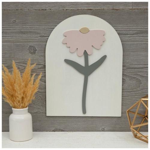 Pastel Flower Arch Wood Wall Decor
