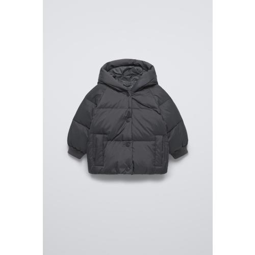 DOWN PUFFER COAT - Anthracite grey | ZARA United States