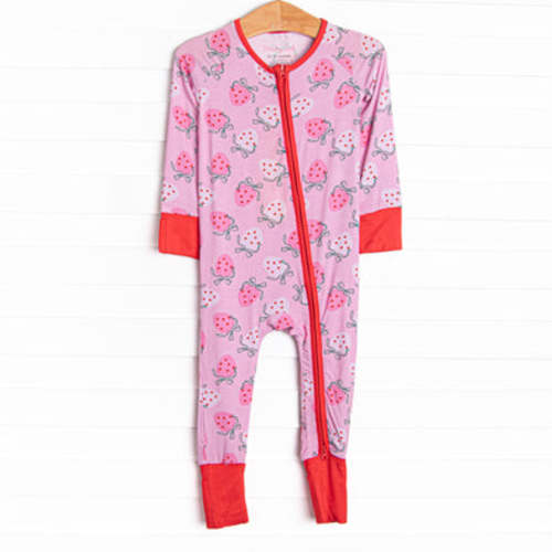 Sweet Sleep Strawberry Bamboo Zippy Pajama, Pink – Stitchy Fish
