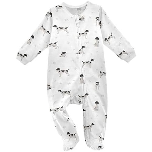 Baby Rompers, Baby Clothes, Cotton Outfits Jumpsuits, Infants, Dogs Pattern, 0-24 Months