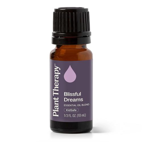 Plant Therapy Blissful Dreams Essential Oil Blend, For Relaxation While Supporting Quality Rest, Grounding and Soothing, Lovely Bedtime Aroma, 10 mL (1/3 oz) 100% Pure, Undiluted, Natural Aromatherapy