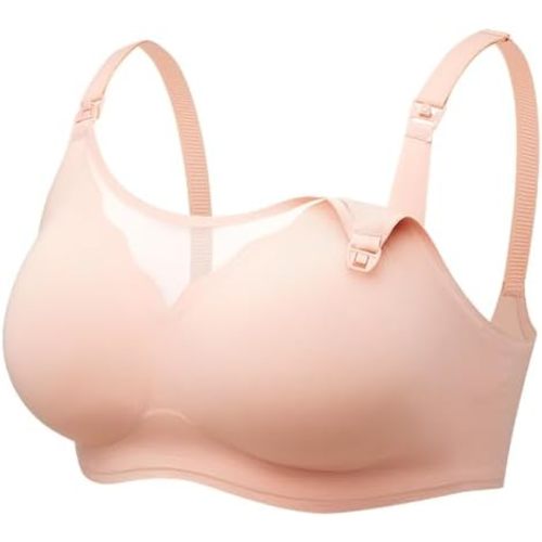 Momcozy Nursing Bras for Breastfeeding, Breathable Mesh Nursing Bras Comfort Maternity Bra Wireless Pregnancy Sleep Bra