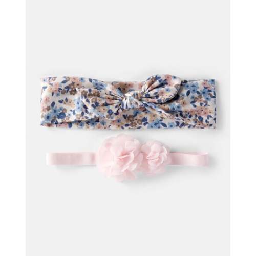 Baby 2-Pack Headwraps - Pink/Floral - OshKosh | Carter's