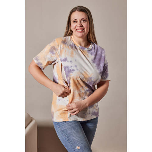 Women's Tie-Dye Nursing Tee