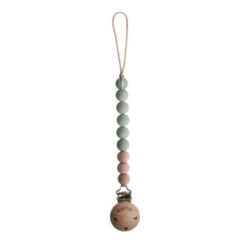 Mushie Baby Pacifier Clip | Cleo (Sage)