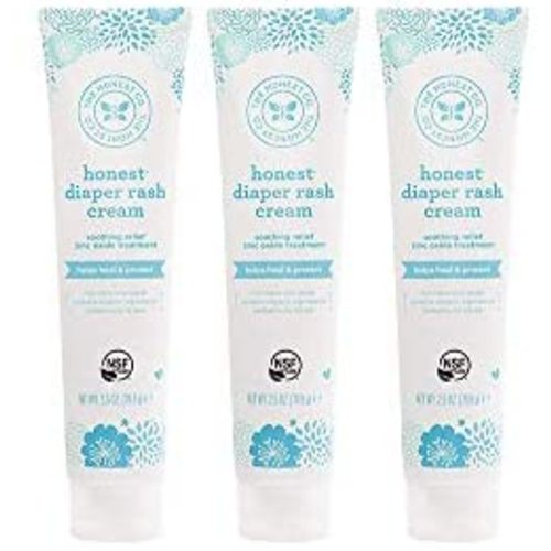 Honest Diaper Rash Cream, 2.5 Ounce (3 Bottles)