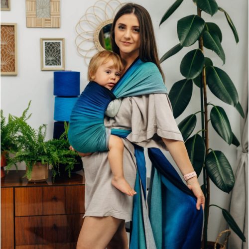 Long Woven Wrap, Airglow | Mama & Roo's