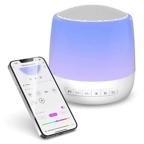 Baby Sound Machine with Night Light, White Noise Machine for Kids and Adults, 34 Soothing Sounds, Customizable Favorites, APP Remote Control, Alarm Clock, Child Lock, Scheduled Sleep Routine : Amazon.com.au: Baby