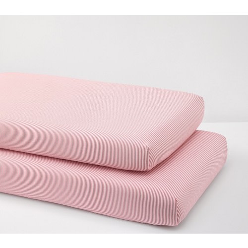 Oxford Stripe Organic Crib Fitted Sheet