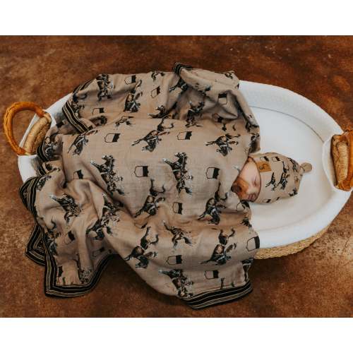Rodeo Broncs Bamboo Muslin Blanket – Cowkid Clothing Company