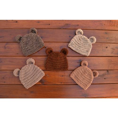 Baby Bear Hat, Crochet Baby Hat, Baby Bear Beanie Crochet Baby Hat Girl Crochet Bear Hat Newborn Bear Hat Newborn Photo Prop Baby Boy Beanie