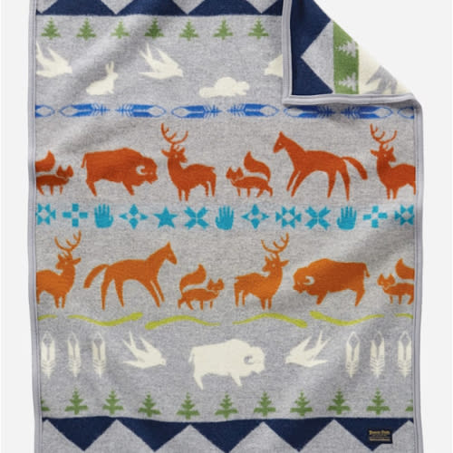 SHARED PATHS CRIB BLANKET