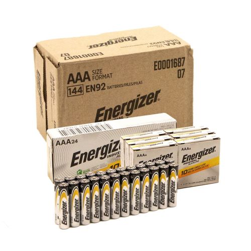 Energizer Industrial AAA Alkaline Battery 144/Case (EN92)