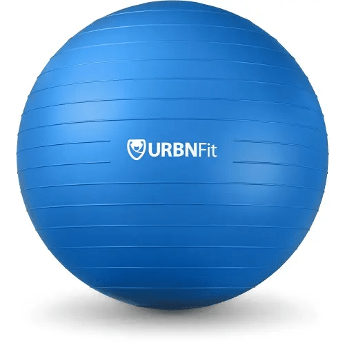 URBNFit Exercise Ball - Yoga Ball in Multiple Sizes for Workout, Pregnancy, Stability - Anti-Burst Swiss Balance Ball w/Quick Pump - Fitness Ball Chair for Office, Home, Gym