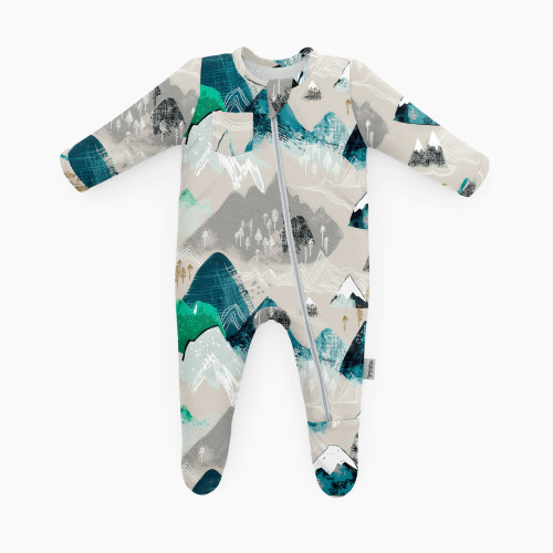 Milk Snob Footed Jammies - Rocky Mountains, 6-12 Months