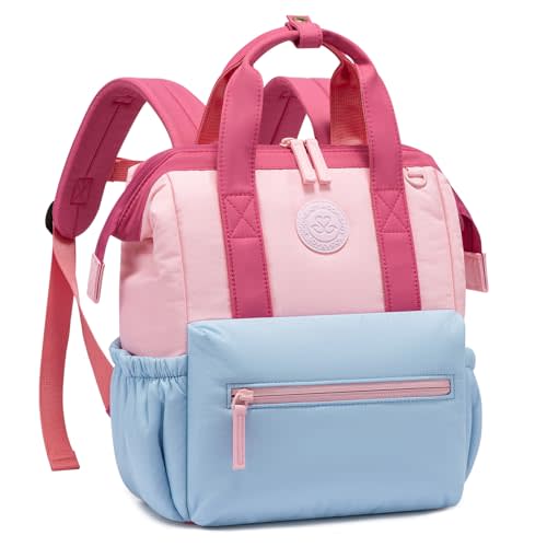 LOVEVOOK Toddler Backpack for Girls 2-4, Mini Preschool Backpack for Girls, Small Daycare Bag for Toddlers, Soft Lightweight Kids Travel Bookbag for Kindergarten