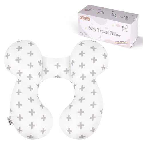 KAKIBLIN Baby Travel Pillow,Baby Neck Pillows for Car Seat,Upgraded Baby Head Pillow,Toddler Head and Neck Baby Support Pillow for Car Seat, Pushchair,Travel(Twig) (Twig)