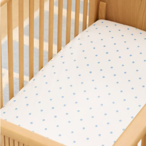 Organic Shadow Dot Crib Fitted Sheet