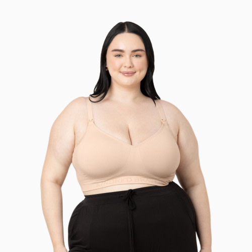 Kindred Bravely Signature Sublime Contour Maternity & Nursing Plunge Bra - Beige, X-Large Busty