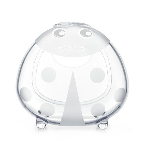 haakaa Ladybug Silicone Breast Milk Collector - Reusable Breast Shells | Wearable Nursing Cups | Breastmilk Saver,Leak Catcher for Pumping,Breastfeeding Moms,Protect Sore Nipples-5 oz/150 ml,1pc