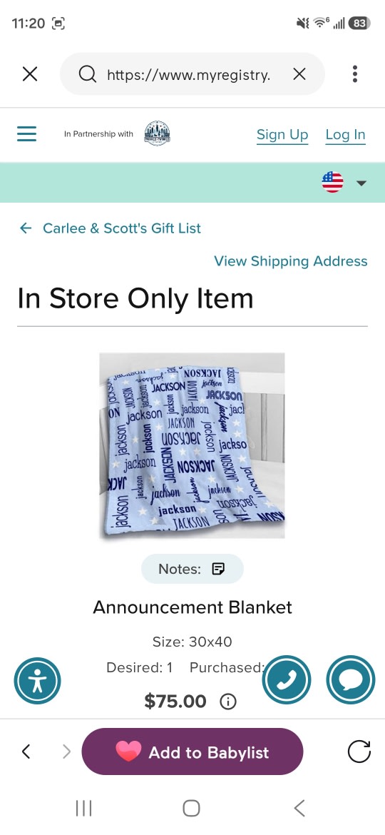 Announcement Blanket
