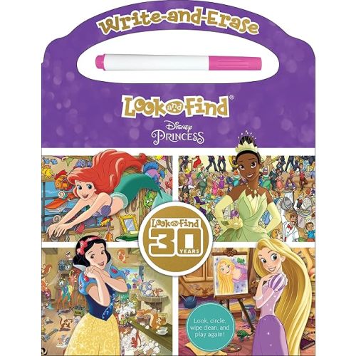 Disney Princess: Write and Erase Look and Find Board book – Picture Book, March 27, 2012