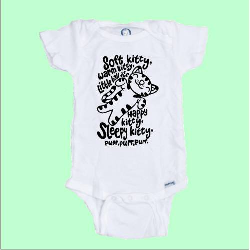 Soft Kitty Big Bang Theory  Funny Baby Onesie 100% Cotton Free Shipping