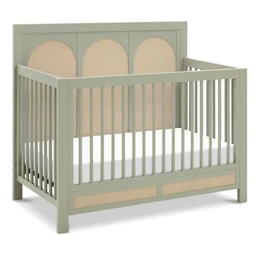 Eloise 4-in-1 Convertible Crib - French Sage and Performance Sand Eco-Weave
