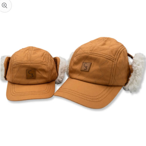 Quilted Storm Hat with Ear Covers – Cowkid Clothing Company