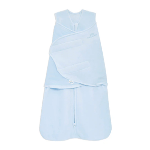 Blue Micro-Fleece Halo Swaddle - Newborn