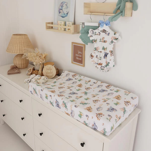 Dragon Organic Bassinet Sheet / Change Pad Cover | Snuggle Hunny