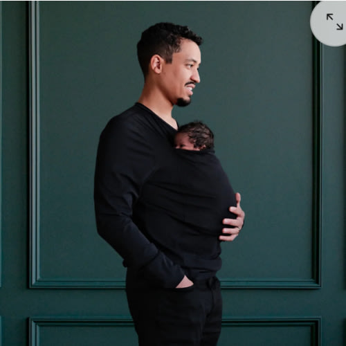 Lalabu Dad Shirt | Original Babywearing T-Shirt with Kangaroo Pouch | Baby Wrap Carrier for Newborns & Infants | Baby Wrap Carrier for Newborns | Essential for new Dads