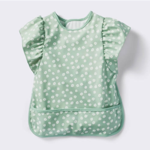 Short Sleeve Bib - Floral Ruffle - Cloud Island™