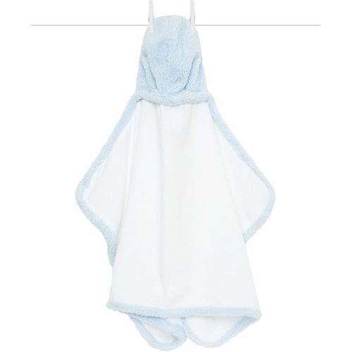 Little Giraffe - Baby Bath Towel - Plush Hooded Baby Towel - Newborn Bath Baby Essentials - 100% Cotton Towel - Luxury Baby Gifts - 24x41" - Blue