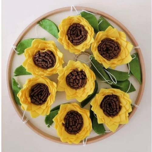 Sunflower Mobile, Felt Flower Mobile For Baby Nursery, Sunflower Crib Mobile, Floral Mobile, For Newborn, Sunflower Nursery Decor
