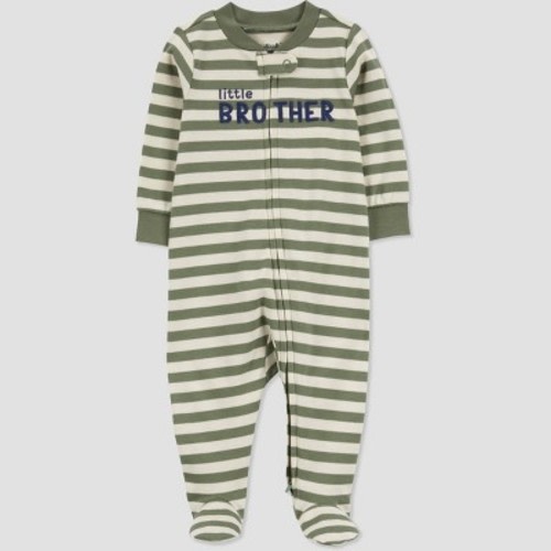 Carter's Just One You® Baby Boys' Green Little Brother Sleep N' Play - Green/Gray, Size: 3M