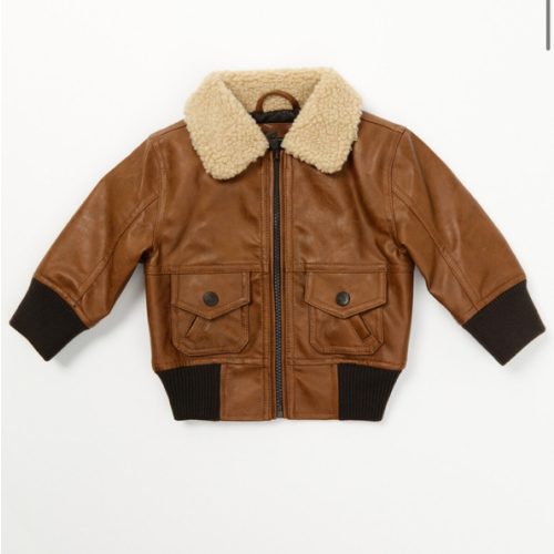 Urban Republic Infant Boys' Faux Leather Bomber Jacket