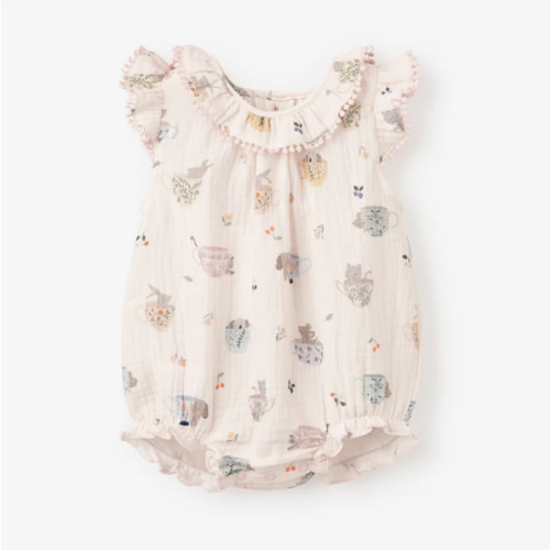 Tea Party Organic Muslin Bubble