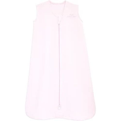 HALO Sleepsack, 100% Cotton Wearable Blanket, Swaddle Transition Sleeping Bag, TOG 0.5, Soft Pink, Small, 0-6 Months
