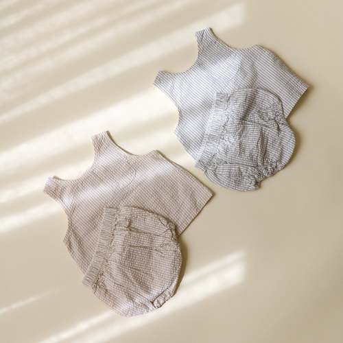 Pinstripe Bloomer Set