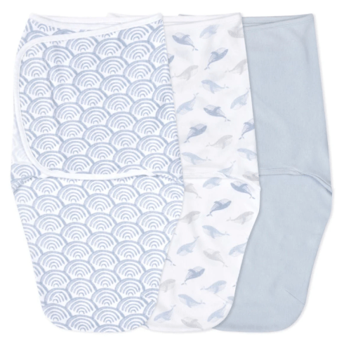 At Sea Easy Swaddle With No Zipper 0-3M | aden + anais