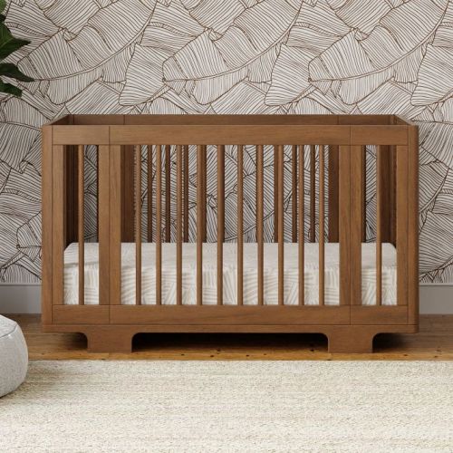 Babyletto Yuzu 8-in-1 Convertible Crib w/ All-Stages Conversion Kit - Walnut stain